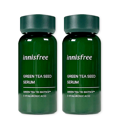 แพ็คคู่ สุดคุ้ม!! innisfree Green Tea Seed Serum Green Tea Tri-Biotics 5-Hyaluronic Acid   ปริมาณ 30 ml